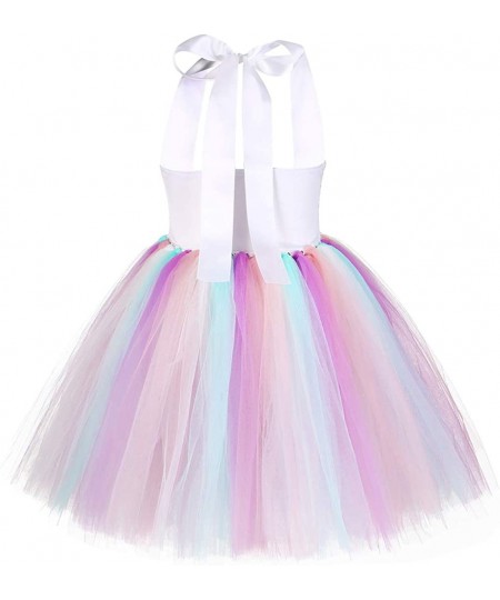 Girls Unicorn Costume Princess Tutu Dress with Unicorn Headband for Halloween Birthday Party $31.46 - Kids' Costumes