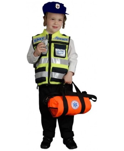 EMT Costume for Kids - Authentic Hatzolah Paramedic Costume for Boys and Girls - Vest and Cap Included $48.96 - Kids' Costumes