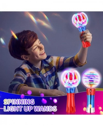 2 Pieces Light Toys Spinner Wand Sensory Toys Light Wand Light Toy Light Spinner Magic Ball Light Wand Glow LED Orbiter Wand ...