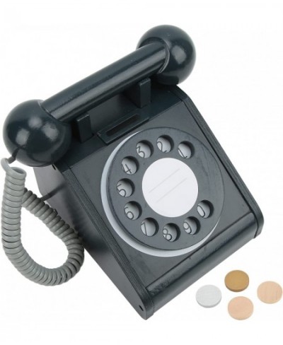 Children's Toy Retro Phone Retro Design Simulation Retro Dial Phone for Home for Gifts for Kids(Black) $46.57 - Pretend Phone...