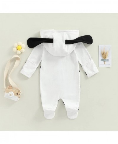 Newborn Baby Boy Girl Dalmation Costume Cute Halloween Romper Puppy Onesie Footies Zipper Hooded Sleeper Clothes $18.70 - Kid...