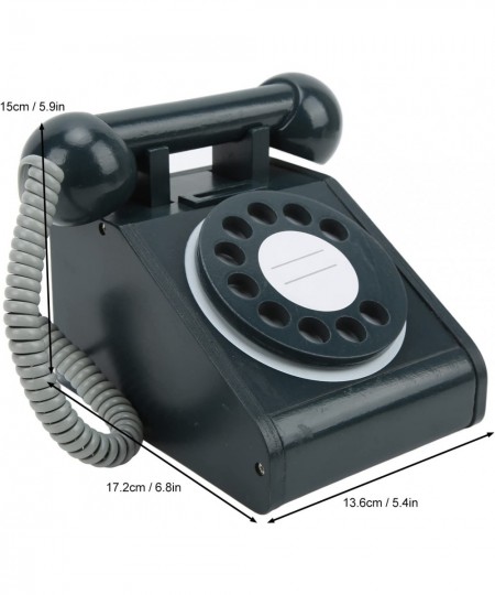 Children's Toy Retro Phone Retro Design Simulation Retro Dial Phone for Home for Gifts for Kids(Black) $46.57 - Pretend Phone...