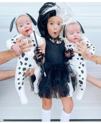 Newborn Baby Boy Girl Dalmation Costume Cute Halloween Romper Puppy Onesie Footies Zipper Hooded Sleeper Clothes $18.70 - Kid...