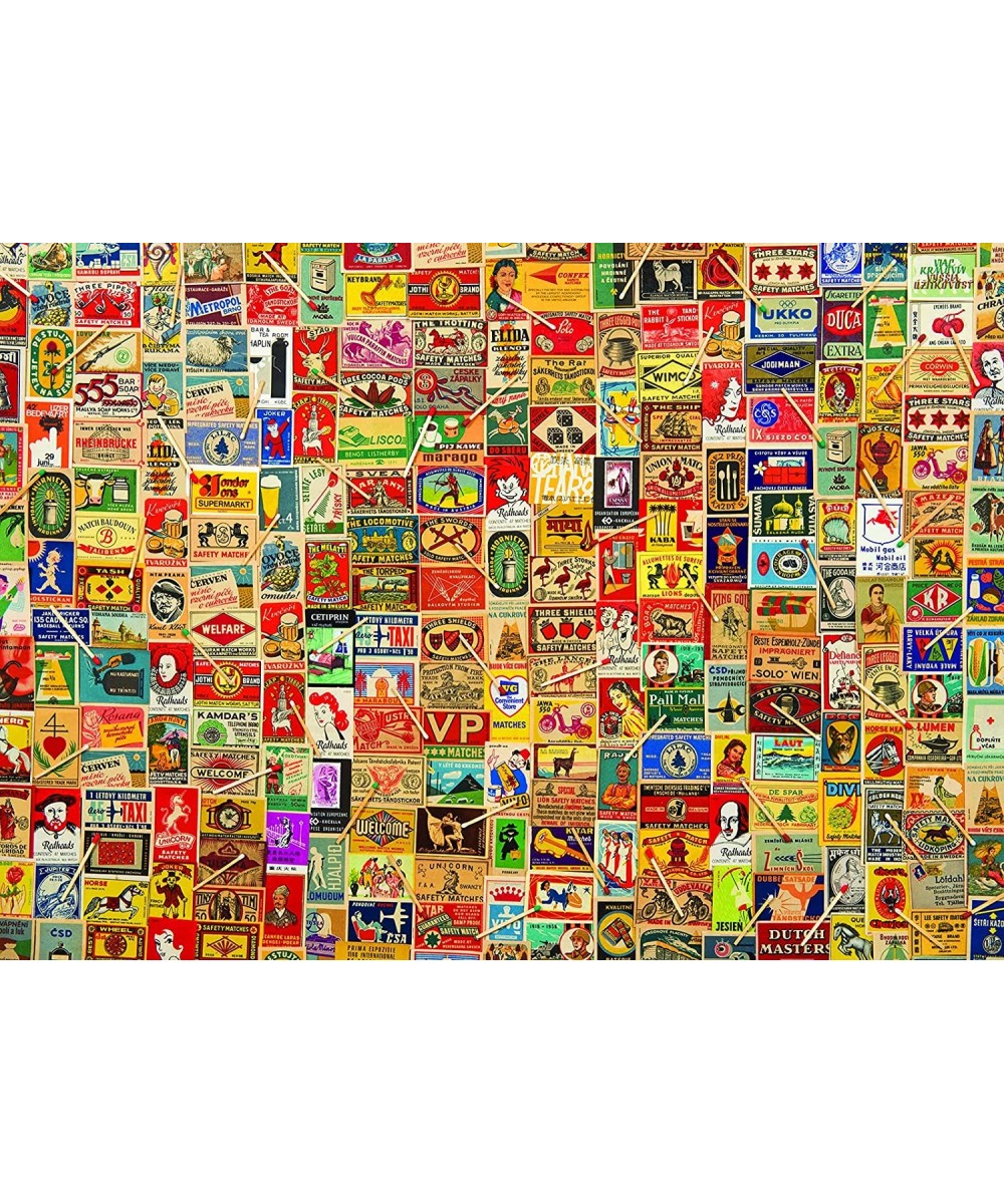 Vintage Matchboxes 1000 Piece Jigsaw Puzzle $20.89 - Jigsaw Puzzles