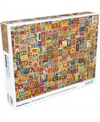 Vintage Matchboxes 1000 Piece Jigsaw Puzzle $20.89 - Jigsaw Puzzles