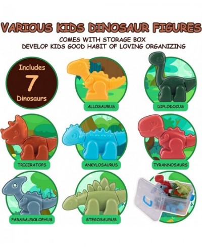 Dinosaur Toys for Kids 3-5 Take Apart Dinosaur Toys with Activity Play Mat STEM Construction Building Kid Toys with 7 Dino Fi...