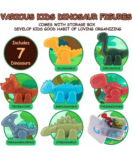 Dinosaur Toys for Kids 3-5 Take Apart Dinosaur Toys with Activity Play Mat STEM Construction Building Kid Toys with 7 Dino Fi...