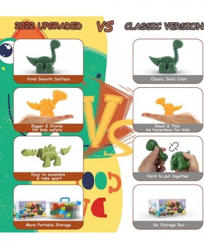 Dinosaur Toys for Kids 3-5 Take Apart Dinosaur Toys with Activity Play Mat STEM Construction Building Kid Toys with 7 Dino Fi...