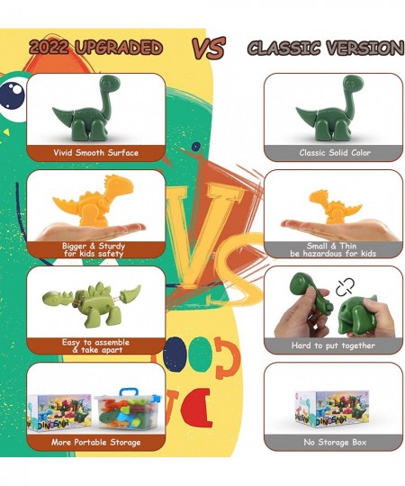 Dinosaur Toys for Kids 3-5 Take Apart Dinosaur Toys with Activity Play Mat STEM Construction Building Kid Toys with 7 Dino Fi...