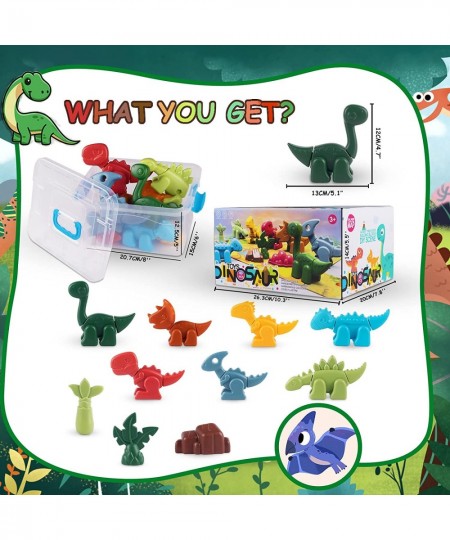 Dinosaur Toys for Kids 3-5 Take Apart Dinosaur Toys with Activity Play Mat STEM Construction Building Kid Toys with 7 Dino Fi...