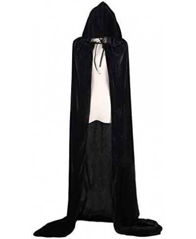 Cloak with Hood Women Men Velvet Halloween Cape for Women Kids Unisex Witch Vampire Capes Christmas Costume $24.33 - Kids' Co...