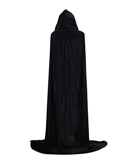 Cloak with Hood Women Men Velvet Halloween Cape for Women Kids Unisex Witch Vampire Capes Christmas Costume $24.33 - Kids' Co...