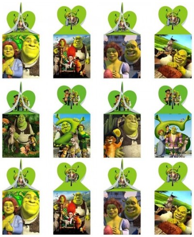 12pcs Shrek Party Favor Gift Boxes Shrek Movie Theme Birthday Party Supplies for Shrek Party Decorations $24.99 - Kids' Party...