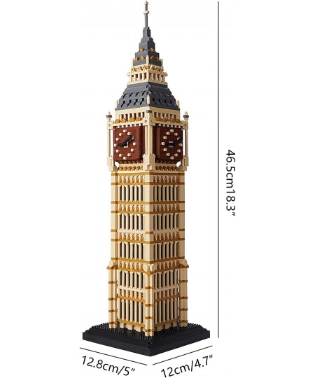 Micro Mini Building Blocks Set Big Ben Architectural Model Mini Blocks Educational Building Kit 3660 PCS $62.93 - Toy Buildin...