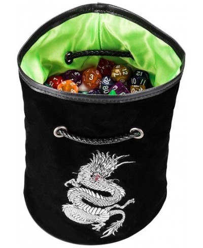 DND Dice Bag with Platinum Dragon. Large Dice Bags Ideal for RPGs (Black). $29.39 - Game Accessories