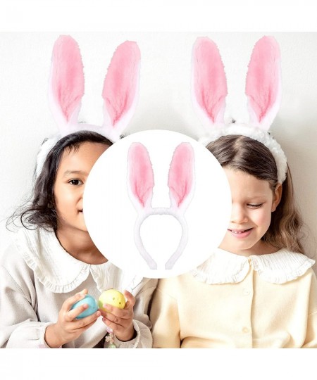 Bunny Rabbit Ears Headband with Bow Tie and Bunny Ball Tail Plush Ears Headband Rabbit Ears Costume Hairbands for Women Girls...