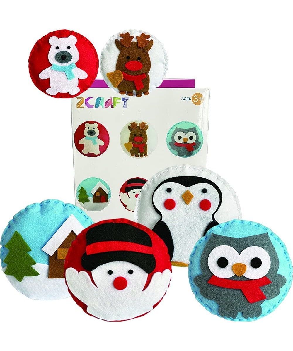 Felt DIY Sewing Crafts (Christmas Ornaments DIY Set) DIY Kit My First Sewing Kit for Kids Girls Boys Preschool Sewing Kits Pr...