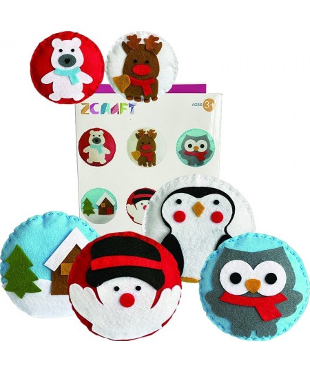 Felt DIY Sewing Crafts (Christmas Ornaments DIY Set) DIY Kit My First Sewing Kit for Kids Girls Boys Preschool Sewing Kits Pr...