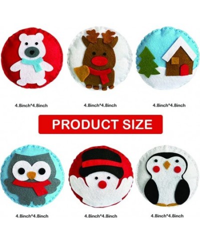 Felt DIY Sewing Crafts (Christmas Ornaments DIY Set) DIY Kit My First Sewing Kit for Kids Girls Boys Preschool Sewing Kits Pr...