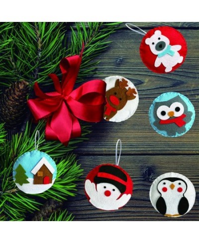 Felt DIY Sewing Crafts (Christmas Ornaments DIY Set) DIY Kit My First Sewing Kit for Kids Girls Boys Preschool Sewing Kits Pr...