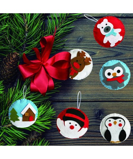 Felt DIY Sewing Crafts (Christmas Ornaments DIY Set) DIY Kit My First Sewing Kit for Kids Girls Boys Preschool Sewing Kits Pr...