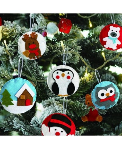 Felt DIY Sewing Crafts (Christmas Ornaments DIY Set) DIY Kit My First Sewing Kit for Kids Girls Boys Preschool Sewing Kits Pr...