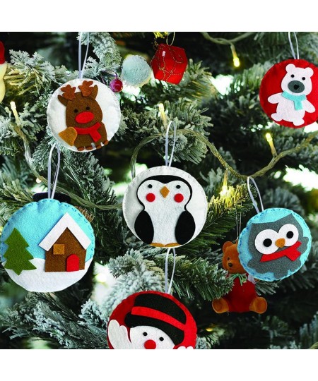 Felt DIY Sewing Crafts (Christmas Ornaments DIY Set) DIY Kit My First Sewing Kit for Kids Girls Boys Preschool Sewing Kits Pr...