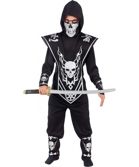 Kids Skull Ninja Costume Small (4-6) Black $37.78 - Kids' Costumes