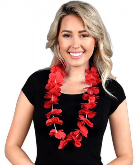 Hawaiian Flower Lei Necklace Red $14.59 - Kids' Dress-Up Accessories