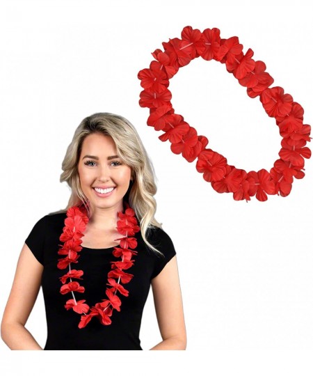 Hawaiian Flower Lei Necklace Red $14.59 - Kids' Dress-Up Accessories