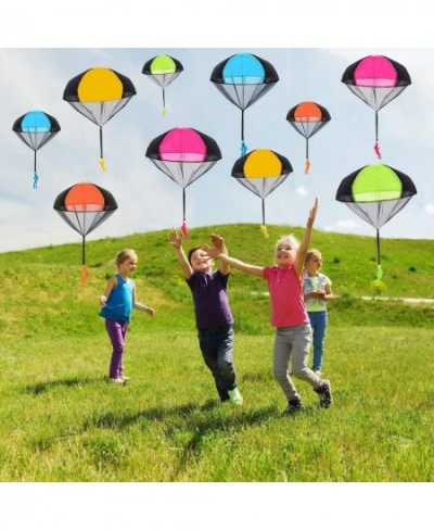 Parachute Toys for Kids - 10 Pcs Tangle Free Outdoor Flying Parachute Men Small Outside Toys 2023 for 3 4 5 6 7 8 9 10 Year O...