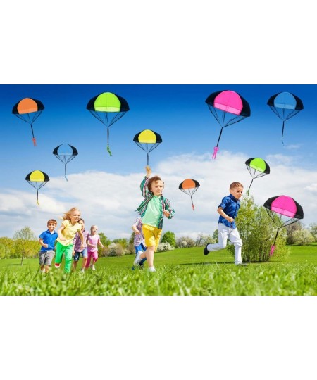 Parachute Toys for Kids - 10 Pcs Tangle Free Outdoor Flying Parachute Men Small Outside Toys 2023 for 3 4 5 6 7 8 9 10 Year O...