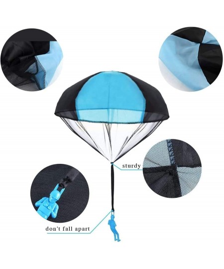 Parachute Toys for Kids - 10 Pcs Tangle Free Outdoor Flying Parachute Men Small Outside Toys 2023 for 3 4 5 6 7 8 9 10 Year O...