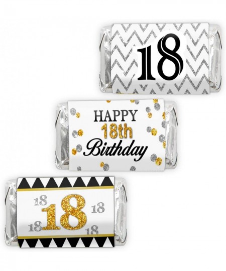 Happy 18th Birthday Mini Candy Bar Wrapper Stickers - Eighteenth Birthday Party Small Favors - 45 Stickers $14.99 - Kids' Par...