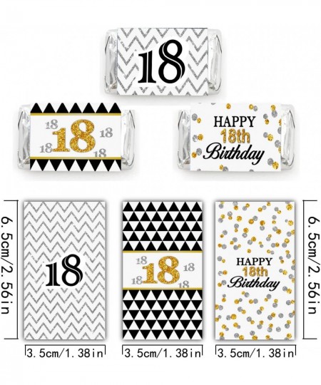 Happy 18th Birthday Mini Candy Bar Wrapper Stickers - Eighteenth Birthday Party Small Favors - 45 Stickers $14.99 - Kids' Par...