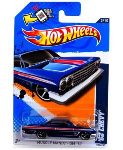 2012 Muscle Mania - GM '62 Chevy Blue 103/247 $17.92 - Kids' Play Cars & Race Cars