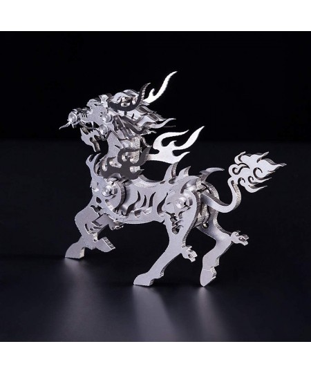 3D Metal Puzzles Kylin for Kids Ages 10-12 Stainless Steel 3D Metal Model Kits Animal to Build Assembly Hobby Animal Model Ki...