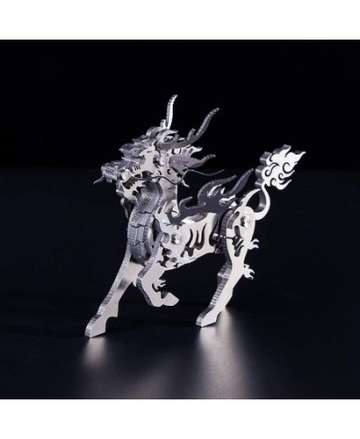 3D Metal Puzzles Kylin for Kids Ages 10-12 Stainless Steel 3D Metal Model Kits Animal to Build Assembly Hobby Animal Model Ki...