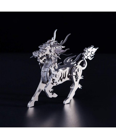 3D Metal Puzzles Kylin for Kids Ages 10-12 Stainless Steel 3D Metal Model Kits Animal to Build Assembly Hobby Animal Model Ki...