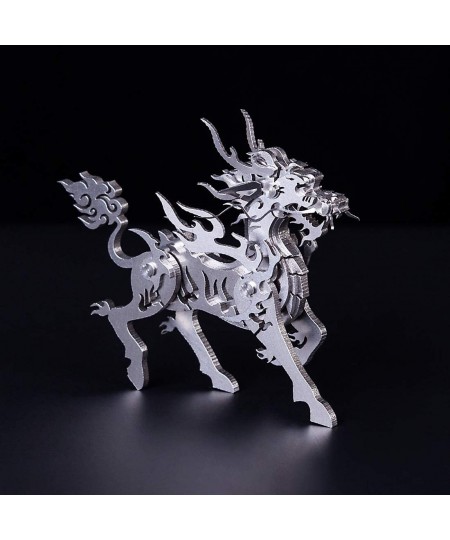 3D Metal Puzzles Kylin for Kids Ages 10-12 Stainless Steel 3D Metal Model Kits Animal to Build Assembly Hobby Animal Model Ki...