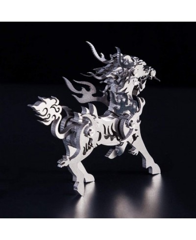 3D Metal Puzzles Kylin for Kids Ages 10-12 Stainless Steel 3D Metal Model Kits Animal to Build Assembly Hobby Animal Model Ki...