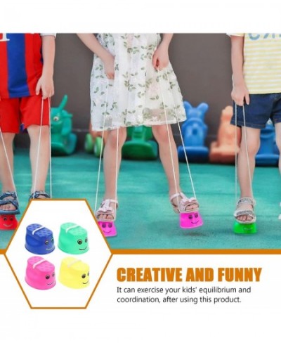 4pcs Bucket Stilts Kid Stilt Walking Cup Children Stepper Toy Walking Stilts Plastic Balancing Stilts for Children Kids Balan...