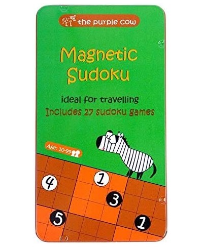 The Purple Cow- Sudoku. Magnetic Game Box for Kids and Adults. Solve Hard Puzzles and Master Your Mind. $15.01 - Travel Games