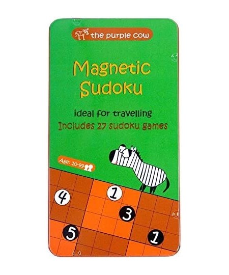 The Purple Cow- Sudoku. Magnetic Game Box for Kids and Adults. Solve Hard Puzzles and Master Your Mind. $15.01 - Travel Games