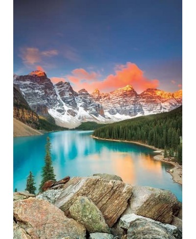 17739 Lake Moraine 1000 Piece Jigsaw Puzzle for Adults and Children from 10 Years World Heritage Series Canada Banff National...