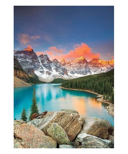 17739 Lake Moraine 1000 Piece Jigsaw Puzzle for Adults and Children from 10 Years World Heritage Series Canada Banff National...