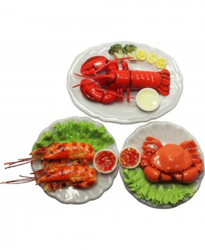 3 Assorted Dollhouse Miniature Mix Seafood with Lobster Tiny Food Dollhouse Accessories for Collectibles $31.11 - Dollhouse A...