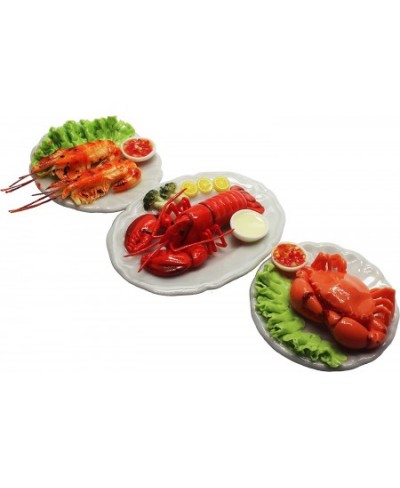 3 Assorted Dollhouse Miniature Mix Seafood with Lobster Tiny Food Dollhouse Accessories for Collectibles $31.11 - Dollhouse A...