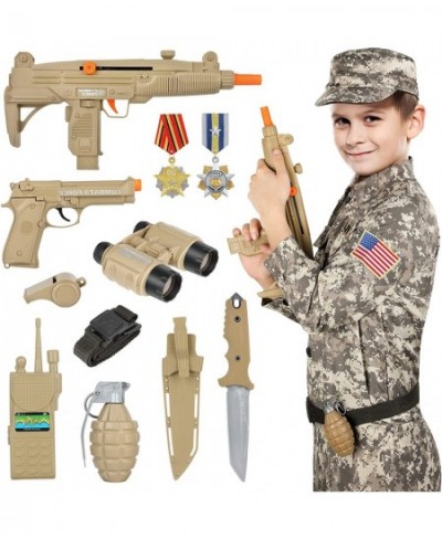 Army Costume for Kids Soldier Dress Up Role Play Set Deluxe Christmas Gift for Kids Boys Aged 3-10 $51.71 - Kids' Costumes