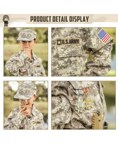 Army Costume for Kids Soldier Dress Up Role Play Set Deluxe Christmas Gift for Kids Boys Aged 3-10 $51.71 - Kids' Costumes